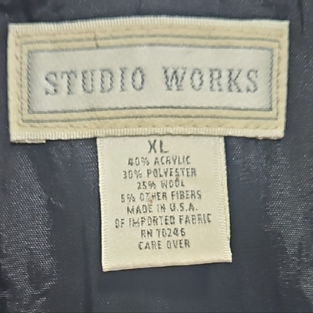 Pendleton Blue and Brown Patterned Blazer - image 2